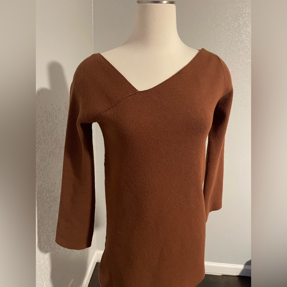 Zara Brown‎ Asymmetrical Sweater